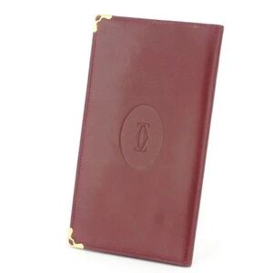 Cartier VINTAGE Burgundy Long Wallet EUC